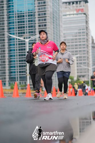 Race photo from Smartfren Run 2024