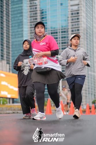 Race photo from Smartfren Run 2024
