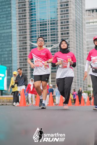 Race photo from Smartfren Run 2024