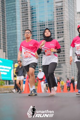 Race photo from Smartfren Run 2024