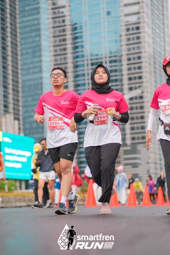 Race photo from Smartfren Run 2024
