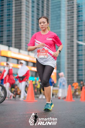 Race photo from Smartfren Run 2024