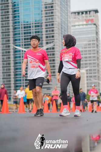 Race photo from Smartfren Run 2024