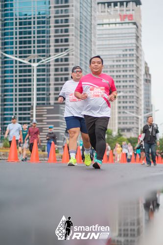 Race photo from Smartfren Run 2024