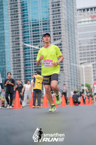 Race photo from Smartfren Run 2024