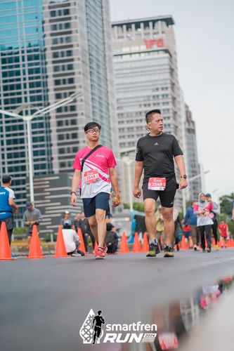 Race photo from Smartfren Run 2024