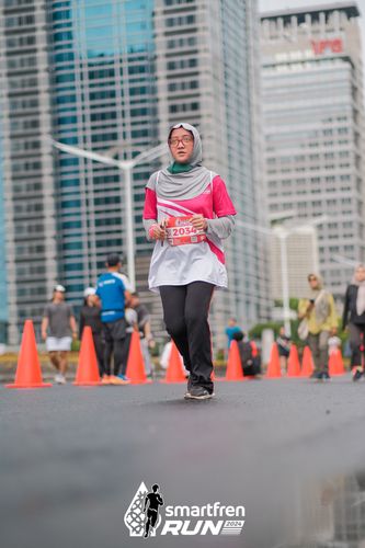 Race photo from Smartfren Run 2024