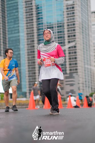 Race photo from Smartfren Run 2024