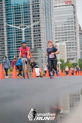 Race photo from Smartfren Run 2024