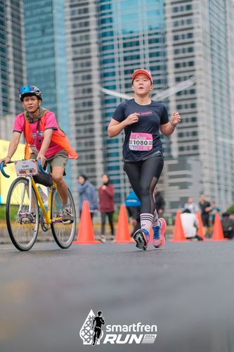 Race photo from Smartfren Run 2024
