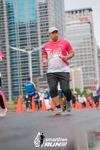 Race photo from Smartfren Run 2024