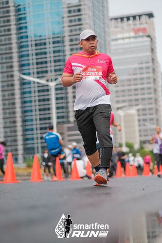 Race photo from Smartfren Run 2024