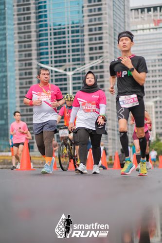 Race photo from Smartfren Run 2024
