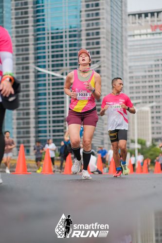Race photo from Smartfren Run 2024