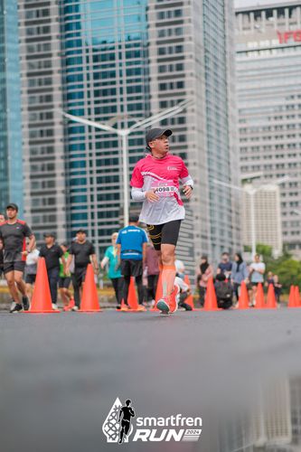 Race photo from Smartfren Run 2024