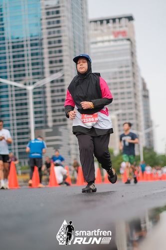Race photo from Smartfren Run 2024