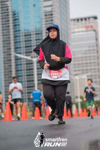 Race photo from Smartfren Run 2024