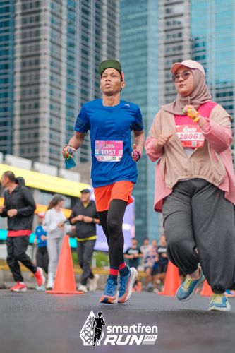 Race photo from Smartfren Run 2024