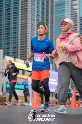 Race photo from Smartfren Run 2024