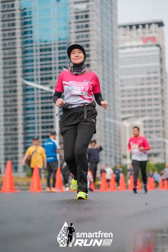 Race photo from Smartfren Run 2024