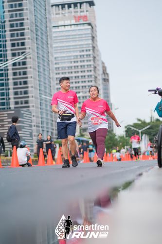 Race photo from Smartfren Run 2024