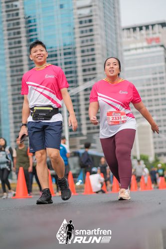 Race photo from Smartfren Run 2024
