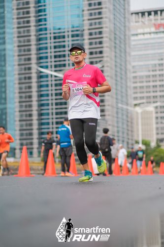 Race photo from Smartfren Run 2024