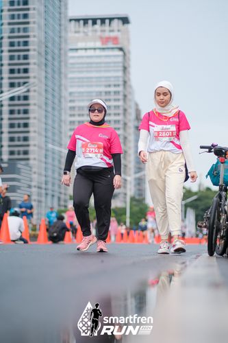 Race photo from Smartfren Run 2024