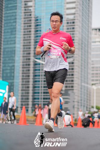 Race photo from Smartfren Run 2024