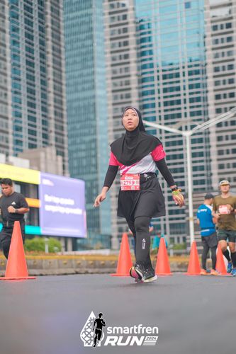 Race photo from Smartfren Run 2024