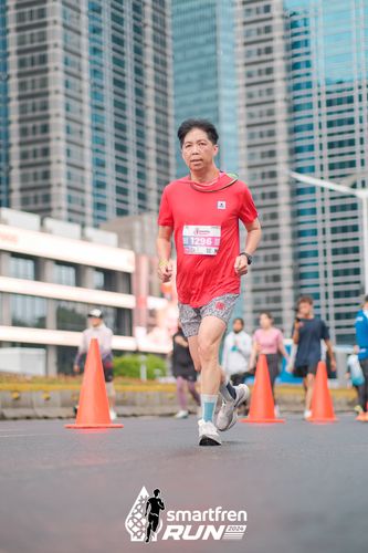 Race photo from Smartfren Run 2024