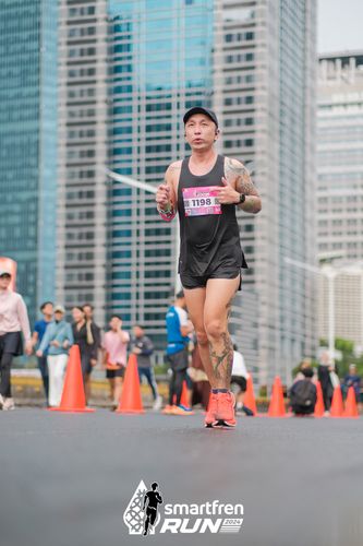 Race photo from Smartfren Run 2024
