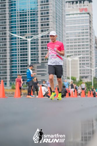 Race photo from Smartfren Run 2024