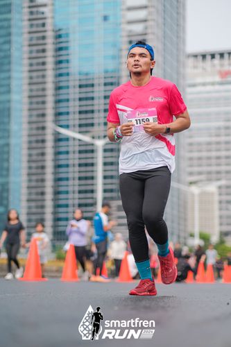 Race photo from Smartfren Run 2024