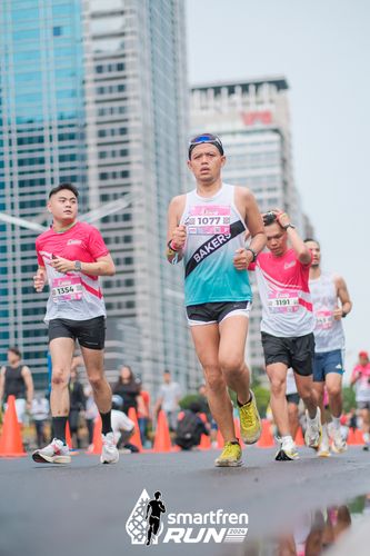 Race photo from Smartfren Run 2024