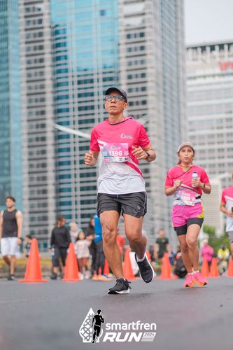 Race photo from Smartfren Run 2024