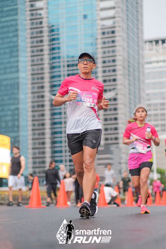 Race photo from Smartfren Run 2024