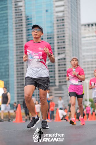 Race photo from Smartfren Run 2024