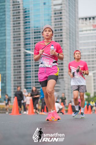 Race photo from Smartfren Run 2024