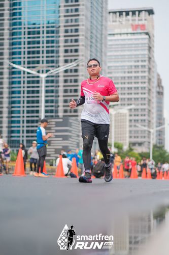 Race photo from Smartfren Run 2024