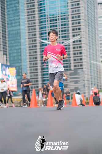 Race photo from Smartfren Run 2024