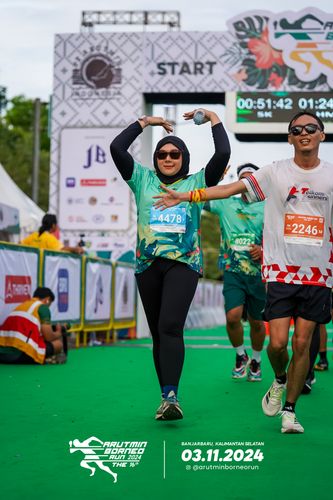 Race photo from Arutmin Borneo Run 2024