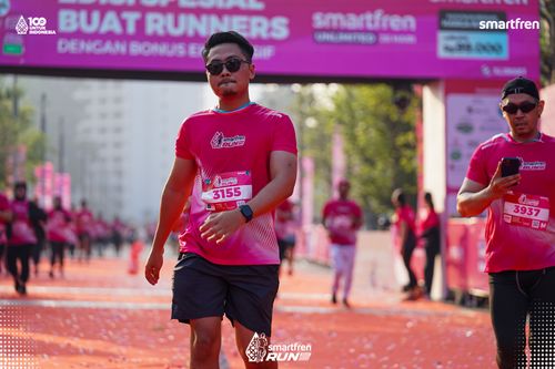 Race photo from Smartfren Run 2025 