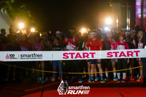 Race photo from Smartfren Run 2024