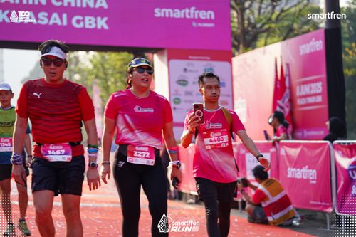 Race photo from Smartfren Run 2025 