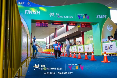 Race photo from BAF LIONS RUN 2024
