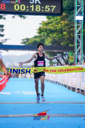 Race photo from CISANGKAN KBP CITY RUN 2025