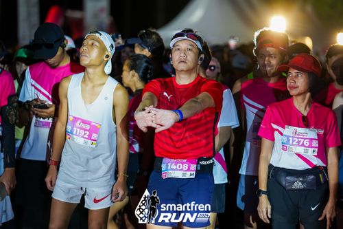 Race photo from Smartfren Run 2024