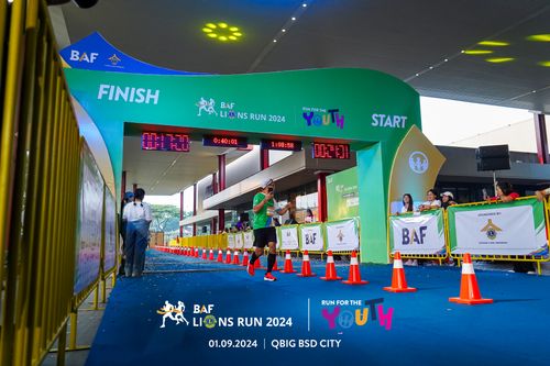 Race photo from BAF LIONS RUN 2024