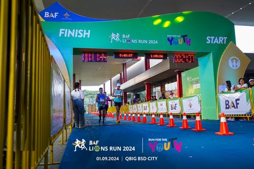 Race photo from BAF LIONS RUN 2024